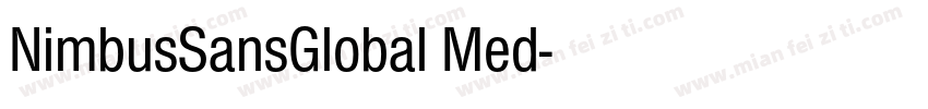 NimbusSansGlobal Med字体转换